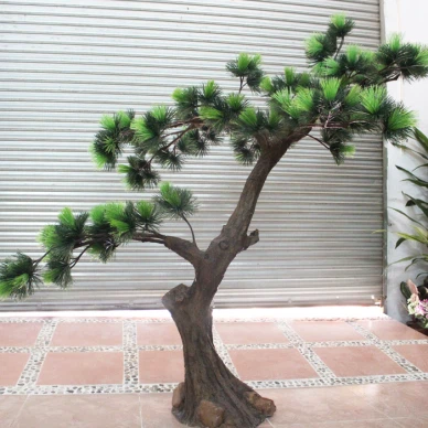 Поддельные пластиковые листья сосны украшения сада