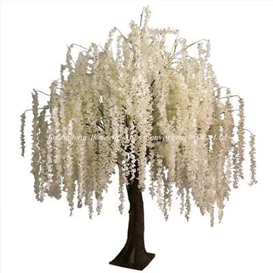 Искусственное белое дерево глицинии